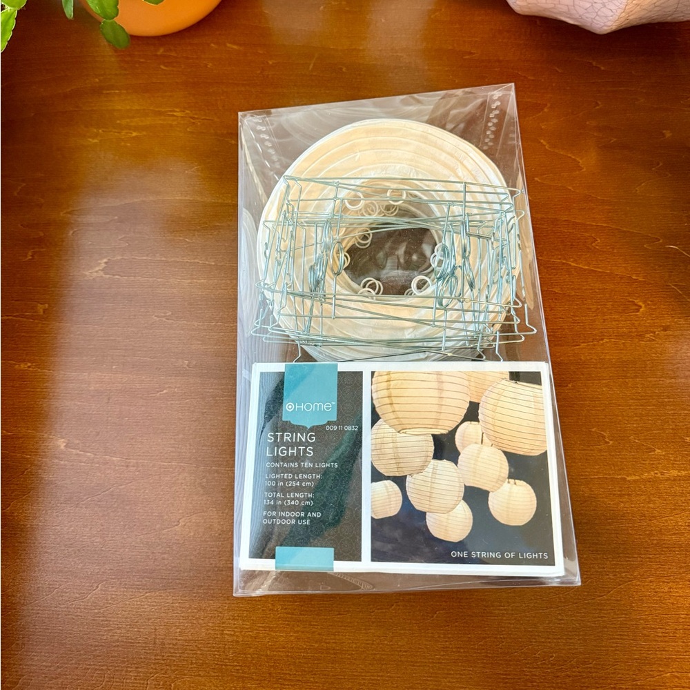 Target Home strong lights 10 lights with white lanterns